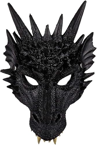 Maske Drachen,Drachen Kostiim,Drachenkostum Kind,Drachenflügel,Halloween Drachen Maske,Drachen Kostim Erwachsene,Dinosaurier Cosplay Set für Kinder Jungen Mädchen Halloween Party Karneval von Sunshine smile