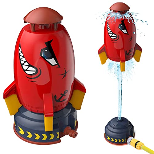 Rocket Wassersprinkler Kinder Outdoor,Water Rocket Sprinkler,Wasserrakete Sprinkler,Kinder Wassersprinkler,Garten Wasserstrahl Rakete,Sprinkler Kinder Spielzeug,Wasserspielzeug Garten Spielzeug von Sunshine smile