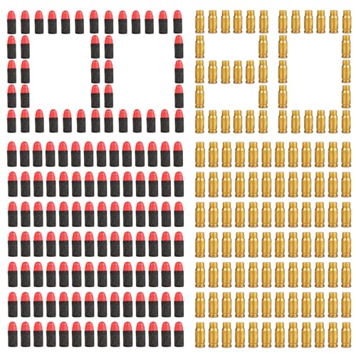 180 Stück Schaumstoff Munition,Munition für Kinder Pistole,Kugel Munition,Munition für Spielzeugpistole,Pfeile Dart Bullets,Spielzeugwaffenzubehör für Kinder,Jungen und Mädchen von Sunshine smile