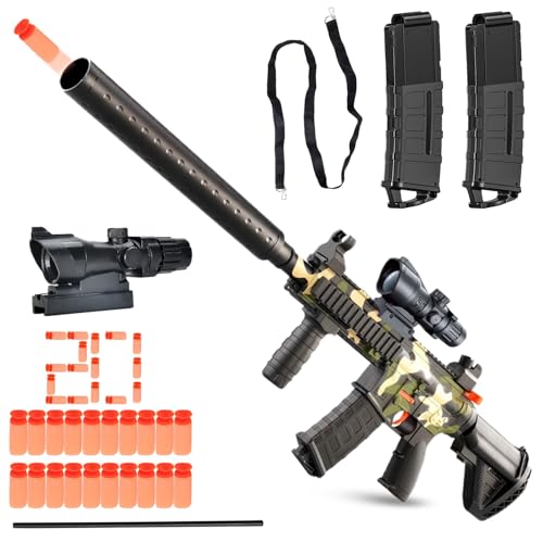 Spielzeug Pistole,Soft Bullet Gun M416,Pistole Kinder,Spielzeug Pistole mit Munition,Soft Bullet Toy Pistole,Schaumstoff Pistole,Spielzeugpistole für 6+ Kindergeschenke von Sunshine smile