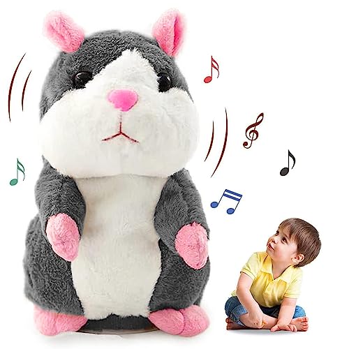 Sprechende Hamster Wiederholt,Sprechender Hamster Spielzeug,Talking Plüschtier Elektronische,Lustige Kinder Stofftiere,Plüsch Hamster,Maus Kinder Stofftier,Record Spielzeug Interaktives für Baby Kids von Sunshine smile