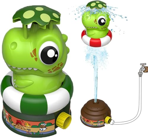 Sprinkler Spielzeug für Kinder,Dinosaurier Wassersprinkler Kinder,Wasserspielzeug Sprinkler,Wassersprinkler Garten Kinder,Rasensprenger Kinder,Sprinkler für Outdoor Garten von Sunshine smile