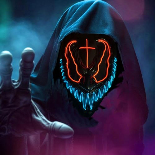Sunshine Smile Halloween LED Leuchtende Maske - Grusel Skelett Maske für Karneval, Feste, Partys, Kostümspiele und Cosplays Sunshine Smile Halloween LED Leuchtende Maske - Grusel Skelett Maske für Karneval, Feste, Partys, Kostümspiele und Cosplays von Sunshine smile