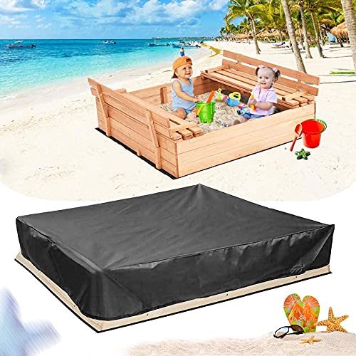 Sunshine smile 120x120cm Wasserdicht Sandkasten Abdeckung,Sandkastenabdeckung Plane,Spielzeug Sandkasten Abdeckung,Staubdichte Sandkasten Abdeckung,Abdeckplane Sandkastenabdeckung Plane von Sunshine smile