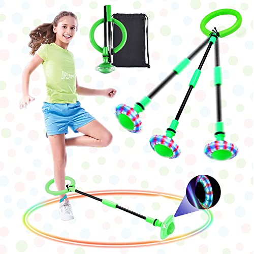 Swing Wheel mit Lichtrad,Kinder Blinkender Springring,Blinkt Schaukelball Sportspielzeug,Faltbarer Flash Jumping Ball Kinder,Springball für Kinder,Blinkender Sprungball,Skip Ball Kinder,Skip It von Sunshine smile