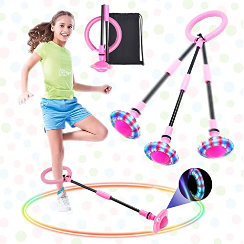 Swing Wheel mit Lichtrad,Kinder Blinkender Springring,Blinkt Schaukelball Sportspielzeug,Faltbarer Flash Jumping Ball Kinder,Springball für Kinder,Blinkender Sprungball,Skip Ball Kinder,Skip It von Sunshine smile