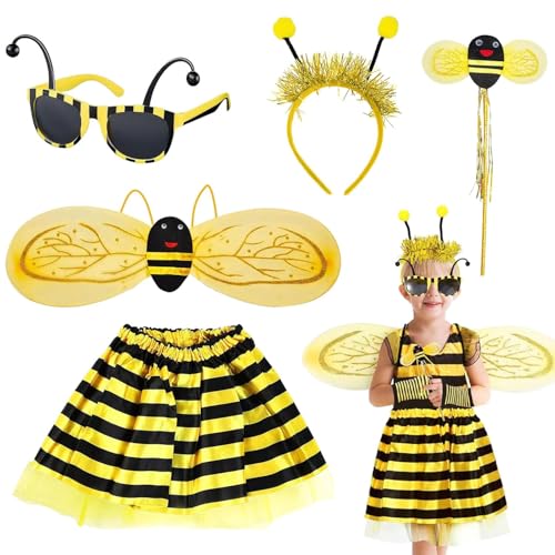 Sunshine smile 5 Stück Bienen Kostüm Kinder,Bienen Kostüm,Bienenkostüm kinder,Mädchen Bienen Kostüm Kind Rock,Kostüm Biene Kinder,Bienen Haarreif Karneval Kostüm,Mädchen Bienen Kostüm Kind Rock Sunshine smile 5 Stück Bienen Kostüm Kinder,Bienen Kostüm,Bienenkostüm kinder,Mädchen Bienen Kostüm Kind Rock,Kostüm Biene Kinder,Bienen Haarreif Karneval Kostüm,Mädchen Bienen Kostüm Kind Rock von Sunshine smile