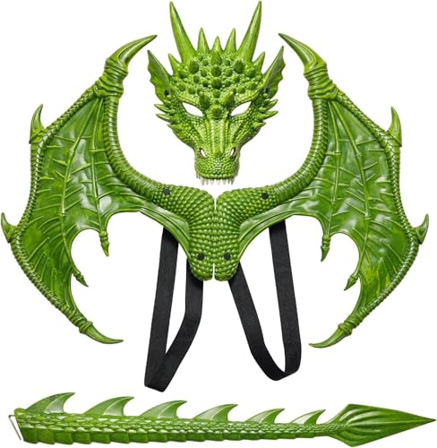 Sunshine smile Drachen Kostiim,Drachenkostum Kind,Drachenflügel,Halloween Drachen Maske,Drachen Kostim Erwachsene,Dinosaurier Cosplay Set für Kinder Jungen Mädchen Halloween Party Karneval… Sunshine smile Drachen Kostiim,Drachenkostum Kind,Drachenflügel,Halloween Drachen Maske,Drachen Kostim Erwachsene,Dinosaurier Cosplay Set für Kinder Jungen Mädchen Halloween Party Karneval… von Sunshine smile