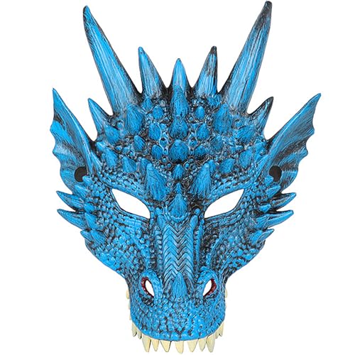 Sunshine smile Maske Drachen,Drachenkostum Kind,Drachen Kostiim,Drachenflügel,Halloween Drachen Maske,Drachen Kostim Erwachsene von Sunshine smile