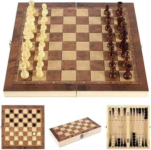 Schach Backgammon,3 in 1,Schachbrett 39x39,Schachspiel Holz Hochwertig,Backgammon Holz Hochwertig,Schachspiel Holz Edel,Schach Backgammon Holz,Schachbrett Holz Hochwertig,Schachspiel Kinder von Sunshine smile