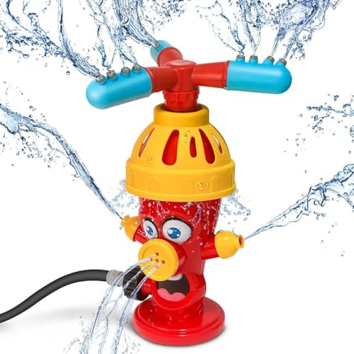 Sunshine smile Sprinkler Spielzeug für Kinder,Hydrant Sprinkler,Wasserspielzeug Sprinkler,Wassersprinkler Garten Kinder,Sprinkler für Outdoor Garten,Wasserspielzeug für Sommer von Sunshine smile