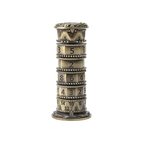 SunshineFace Pagoda Dice Spinner, 7 in 1 Würfelturm Spinner Metall Polyedrischer Würfelturm D4 D6 D8 D10 D12 D20 D% für DND RPG Rollenspiele von SunshineFace