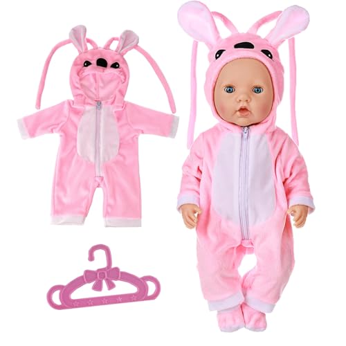 Puppenkleidung für Baby Puppen,Kleidung Outfits für Baby Puppen,Puppe Zubehör für 36-43cm/18 inch Baby Puppe Enthält Overall Kleiderbügel Geschenke für Mädchen Jungen Puppenkleidung für Baby Puppen,Kleidung Outfits für Baby Puppen,Puppe Zubehör für 36-43cm/18 inch Baby Puppe Enthält Overall Kleiderbügel Geschenke für Mädchen Jungen von Sunshinestar