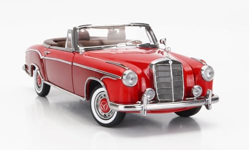 Modellfahrzeug Mercedes 220 SE Cabriolet (W128), rot/dunkelrot, 1960. von Sunstar