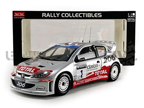 Sun Star Peugeot 206 WRC Rally 1:18 von Sunstar