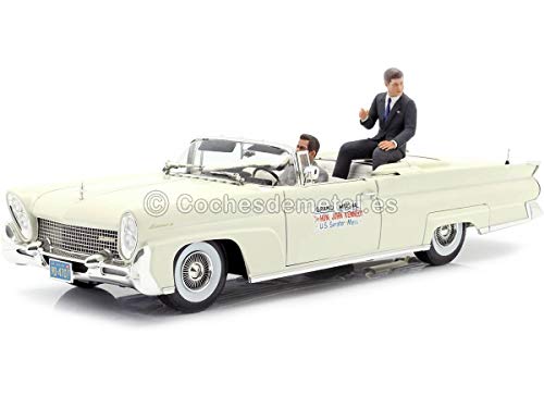 Sunstar - DieCast Modell 1958 Lincoln Continental John F. Kennedy in Oregon 1960 mit 2 Harzfiguren 1/18 Car Original von Sunstar