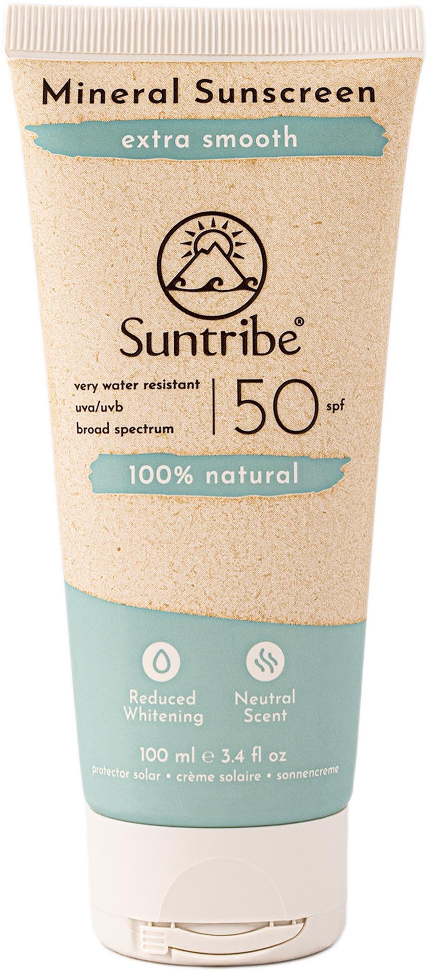 Suntribe Active Natural Mineral Sonnencreme LSF 50 100 ml von Suntribe