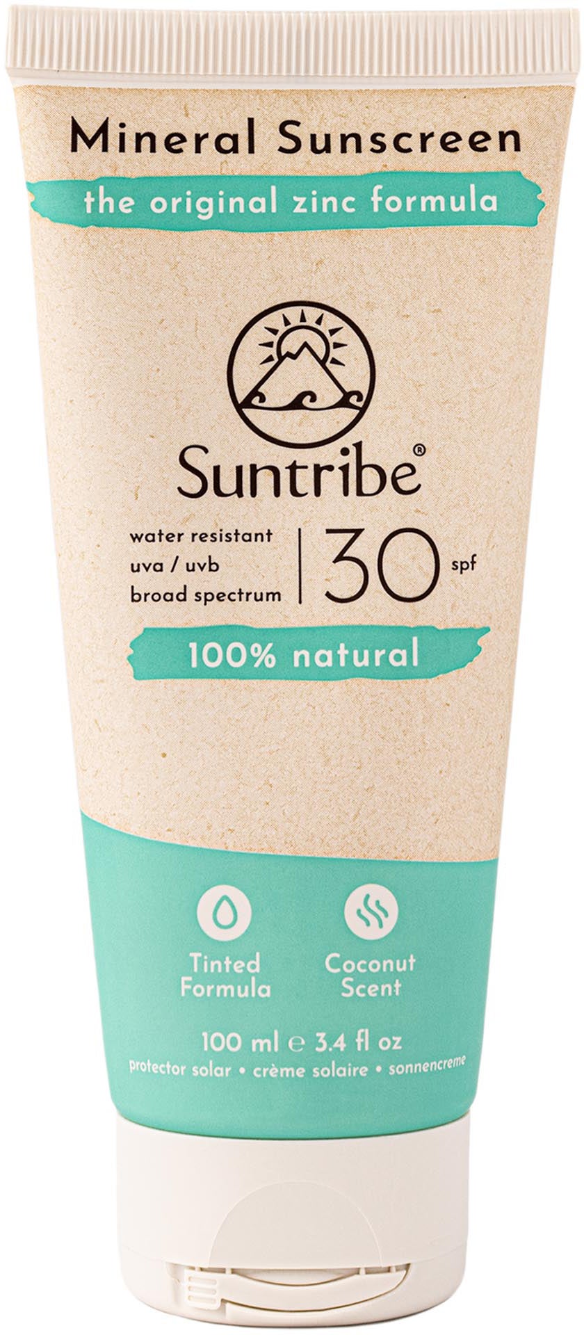 Suntribe Natural Mineral Sonnencreme LSF 30, 100 ml von Suntribe