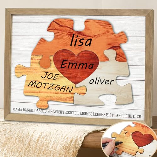 Geschenke für Mama von Tochter Sohn,Muttertagsgeschenk DIY Holzpuzzle,Geburtstagsgeschenk für Mama,Mama Geschenk von Sunwuun