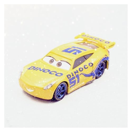 SUOSUO LZWJD Pixar Autos 3 Küken Hicks Polizei McQueen Mater Fabelhaft Hudson 1: 55 Diecast Metalllegierung Modell Auto Spielzeug für Jungen (Farbe : Dinoco Cruz Ramirez) von SuoSuo