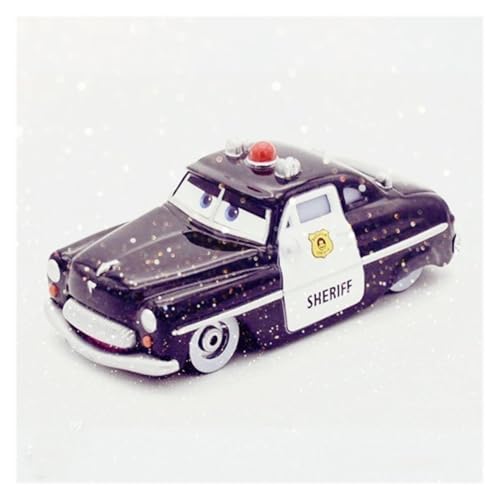 SUOSUO LZWJD Pixar Autos 3 Küken Hicks Polizei McQueen Mater Fabelhaft Hudson 1: 55 Diecast Metalllegierung Modell Auto Spielzeug für Jungen (Farbe : Sheriff) von SUOSUO