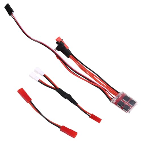 Suoumwa Mini 30A Elektronische Drehzahlregelung für RC-Auto, 4-8V Gebürsteter Motor ESC mit JST-Kabel Suoumwa Mini 30A Elektronische Drehzahlregelung für RC-Auto, 4-8V Gebürsteter Motor ESC mit JST-Kabel von Suoumwa