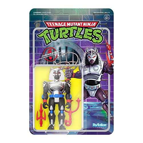 Super 7 Figur Reaction Las Tortugas Ninja Chrome Dome von Super 7