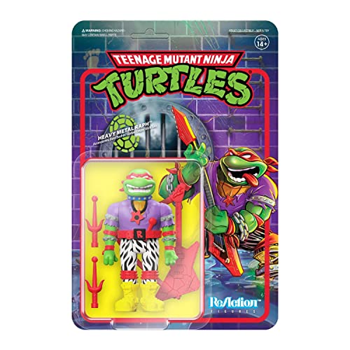 Super 7 Figur Reaction Las Tortugas Ninja Raph Heavy Metal von Super 7