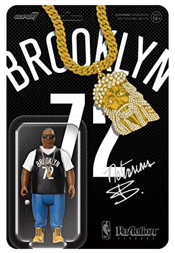 Super 7 Reaktionsfigur – Welle 2 – Notorious Biggie Brooklyn Jersey (RE-NBIGW01-BBJ-02) von Super 7