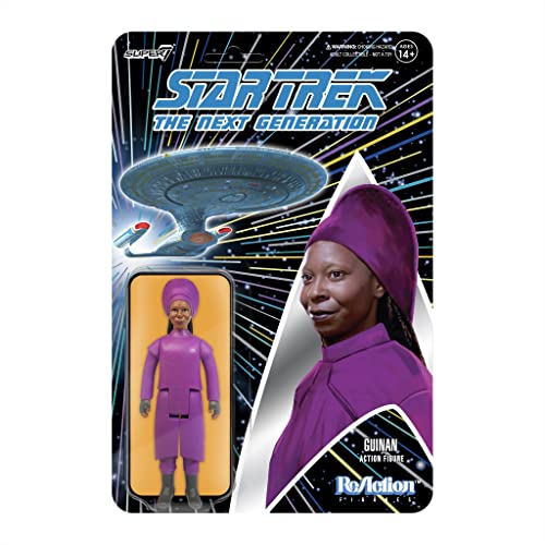 Super 7 - Star Trek The Next Generation Reaction Figur Wave 1 - Guinan, RE-TREKW01-GUI-, Mehrfarbig von Super 7