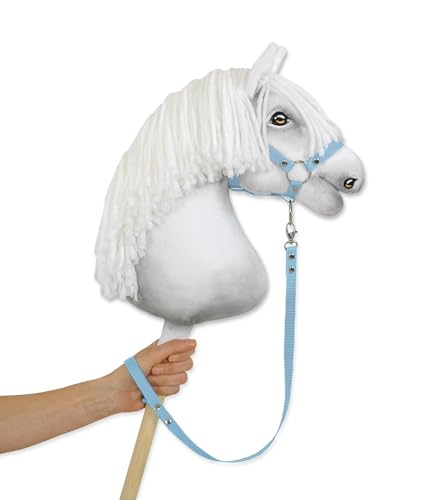 Eine Halteleine für EIN Steckenpferd aus Klebeband. Set ohne Pferd. Hobby Horse, hellblau von Super Hobby Horse