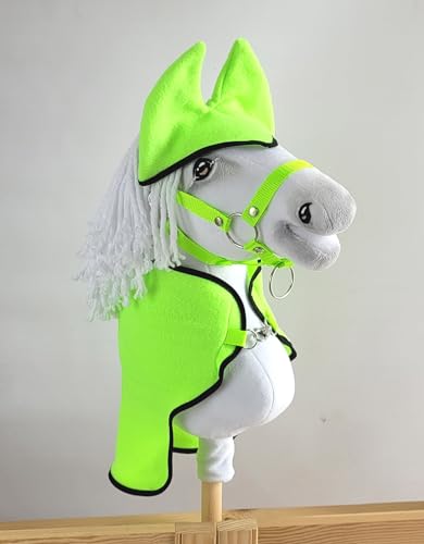 Hobby Horse A3 Set: Oberschale + Ohrenschützer - neon green von Super Hobby Horse