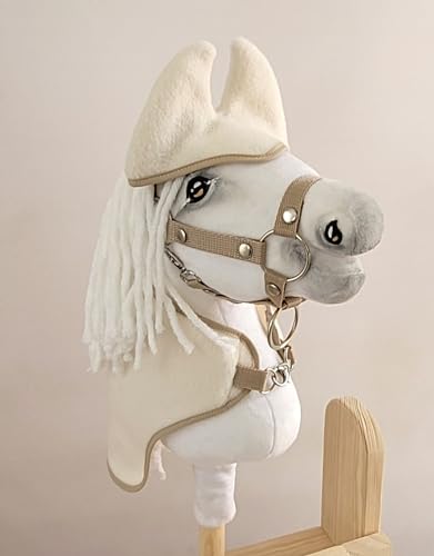 Hobby Horse A4 Set: Oberschale + Ohrenschützer - Creme von Super Hobby Horse