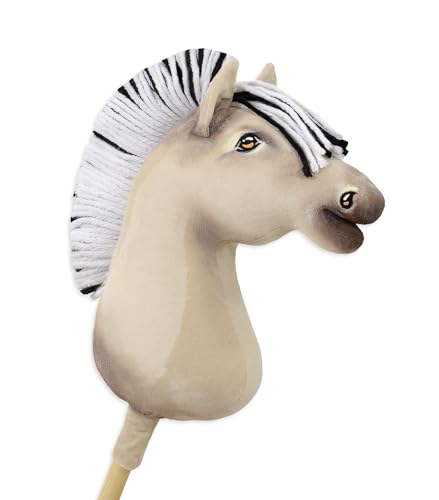 Super Hobby Horse Hobbypferd Großes Pferd auf einem Stock Premium - Fjord Fjordpferd A3 von Super Hobby Horse