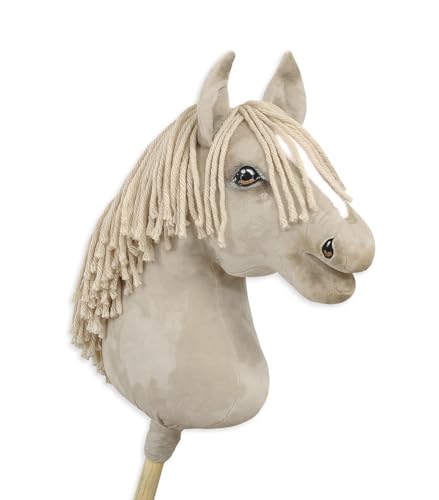 Hobby Horse Großes Pferd auf Stock Premium - cremello A3 von Super Hobby Horse