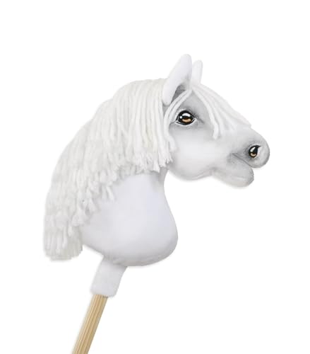 Super Hobby Horse Kleines Pferd auf Stock Premium - Weiß A4 von Super Hobby Horse