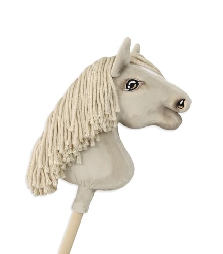 Hobby Horse Kleinkind Pferd auf Stock Premium - cremello A4 von Super Hobby Horse