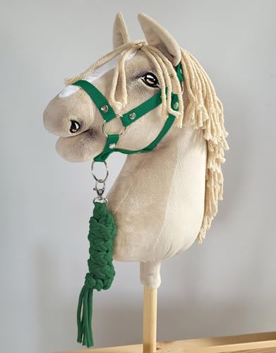 Hobby Horse Set Halfter A3 + Lanyard - grün Kein Pferd enthalten von Super Hobby Horse