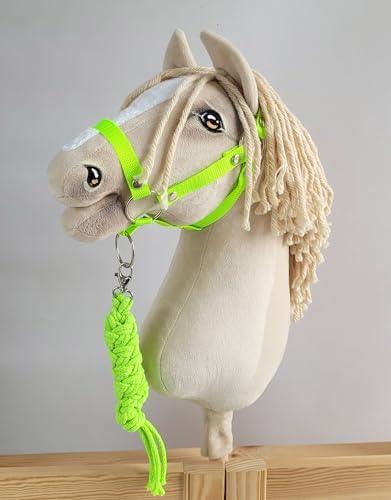 Hobby Horse Set: Kante A3 + Strick - neon-green von Super Hobby Horse