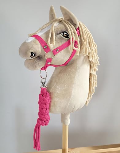 Super Hobby Horse Seilhalteleine für Steckenpferd – dunkelrosa. Kein Pferd enthalten. von Super Hobby Horse