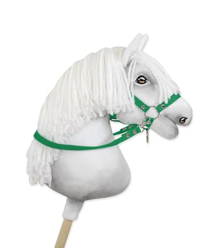 Zügel für Hobbypferd. Im Set ist kein Pferd enthalten. Grün. Hobby Horse. von Super Hobby Horse