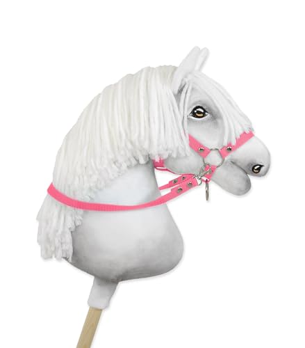 Zügel für Hobbypferd. Im Set ist kein Pferd enthalten. Pink. von Super Hobby Horse