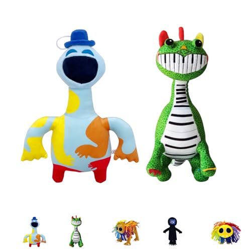 Super JAKES Nightmare Critters Plush,12" Funny Chops Plushies,Horror Game Plush Toy for Kids & Adults, for Fans (Doey+Pianosaurus) von Super JAKES