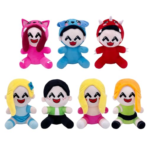 Super JAKES Omz Plush,7.8" Omz Crew Plushies,Soft Stuffed Animal Pillow Figure Doll Birthday Gifts for Adult Kids Game Fans (7PCS) von Super JAKES