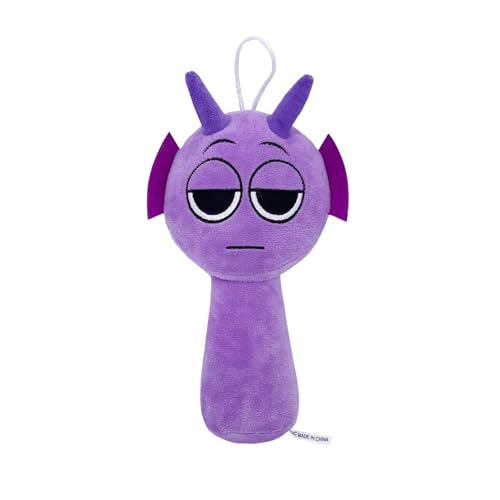 Super JAKES Sprunki Plush, Sprunki Game Plush Toys,Soft Stuffed Animal Pillow Figure Doll Christmas Birthday Gifts for Adult Kids (Purple) von Super JAKES