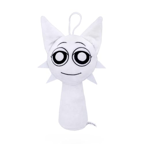 Super JAKES Sprunki Plush, Sprunki Game Plush Toys,Soft Stuffed Animal Pillow Figure Doll Christmas Birthday Gifts for Adult Kids (White) von Super JAKES