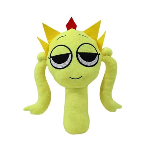 Super JAKES Sprunki Plush, Sprunki Game Plush Toys,Soft Stuffed Animal Pillow Figure Doll Christmas Birthday Gifts for Adult Kids (Yellow Plush) von Super JAKES