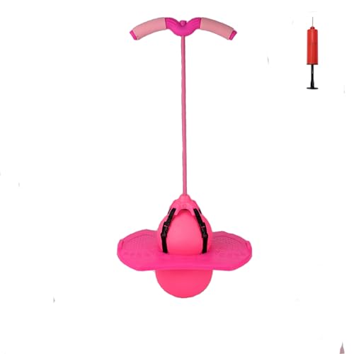 Super-Life Pogo Jumper mit Griff und Ballpumpe, Hochsprungspielzeug, Springen, Trickbrett, sicher und lustig, Pogo-Stick für Kinder, Jungen, Mädchen und Erwachsene (Rosa) von Super-Life