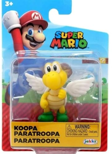 Super Mario 6,3 cm große Mini-Actionfigur – Verpackung kann variieren (Koopa Paratroopa) von Super Mario