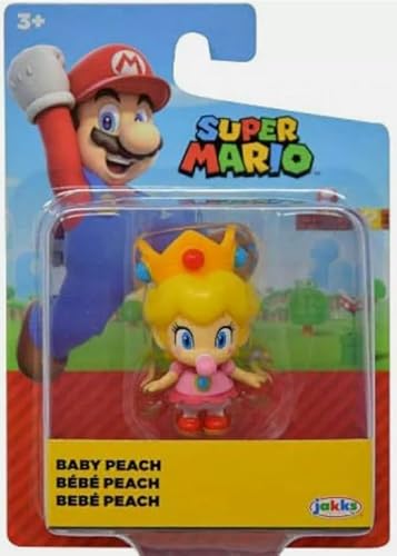 Super Mario 6,3 cm große Mini-Actionfigur | Baby Pfirsich von Super Mario